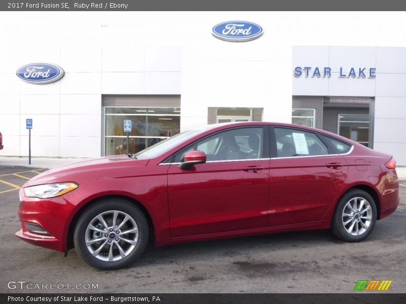 Ruby Red / Ebony 2017 Ford Fusion SE