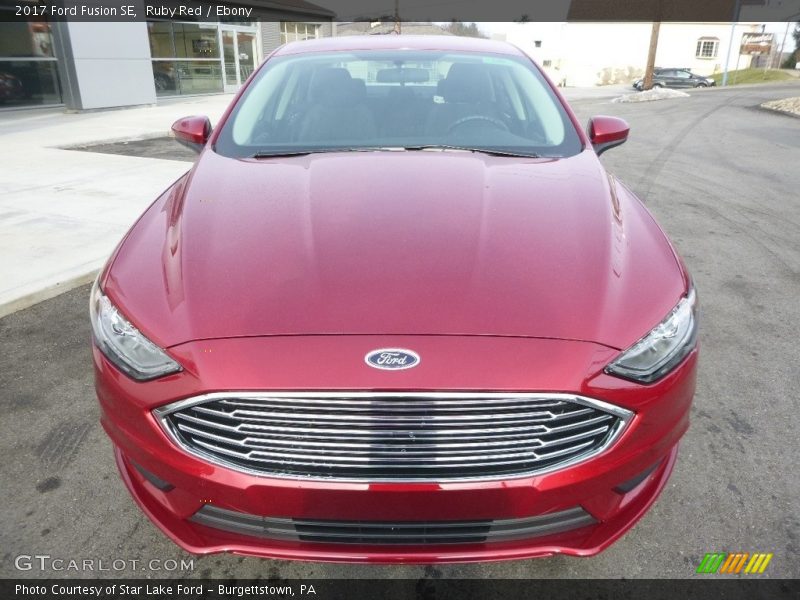 Ruby Red / Ebony 2017 Ford Fusion SE