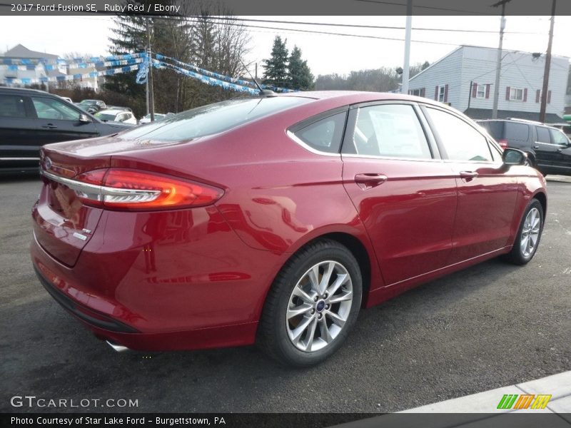 Ruby Red / Ebony 2017 Ford Fusion SE