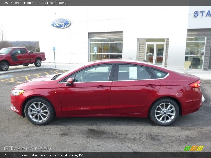 Ruby Red / Ebony 2017 Ford Fusion SE