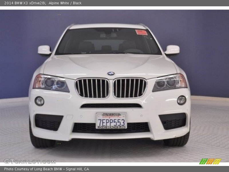 Alpine White / Black 2014 BMW X3 xDrive28i