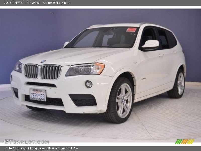 Alpine White / Black 2014 BMW X3 xDrive28i