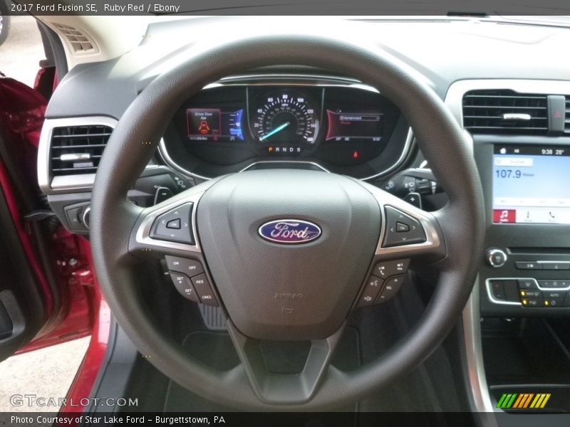 Ruby Red / Ebony 2017 Ford Fusion SE