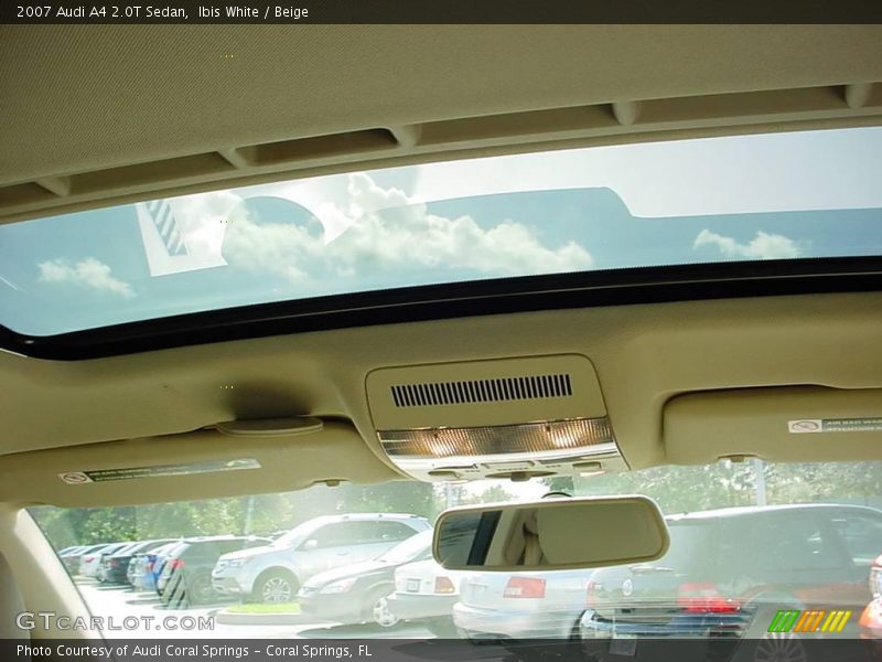 Ibis White / Beige 2007 Audi A4 2.0T Sedan