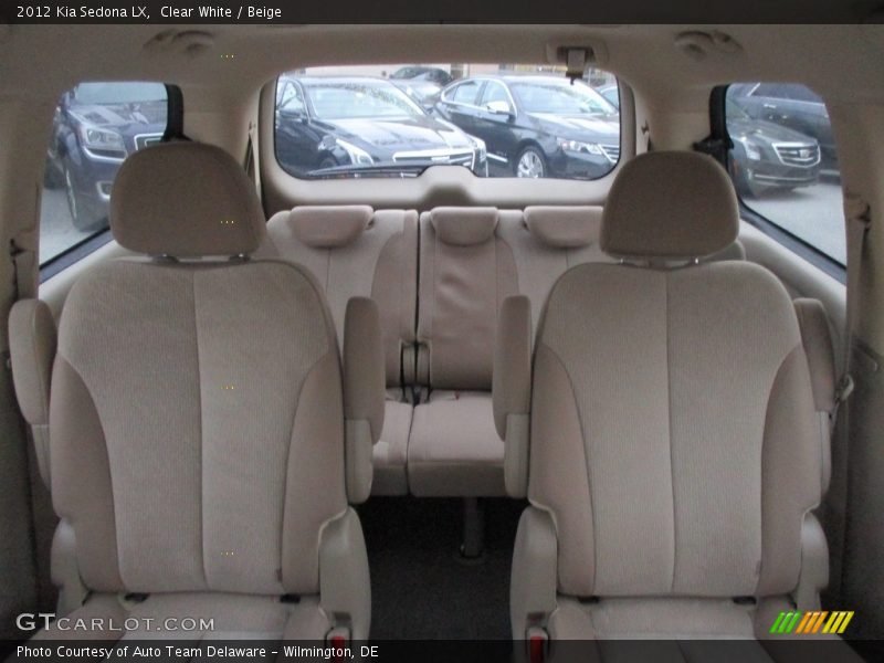 Clear White / Beige 2012 Kia Sedona LX