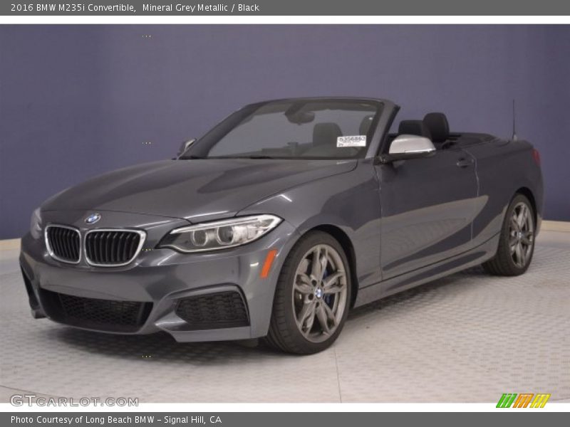 Mineral Grey Metallic / Black 2016 BMW M235i Convertible