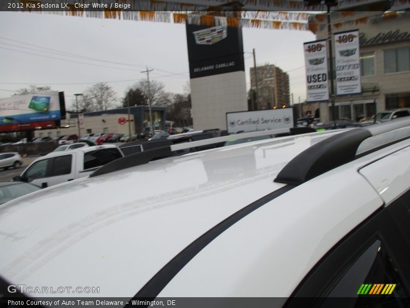 Clear White / Beige 2012 Kia Sedona LX