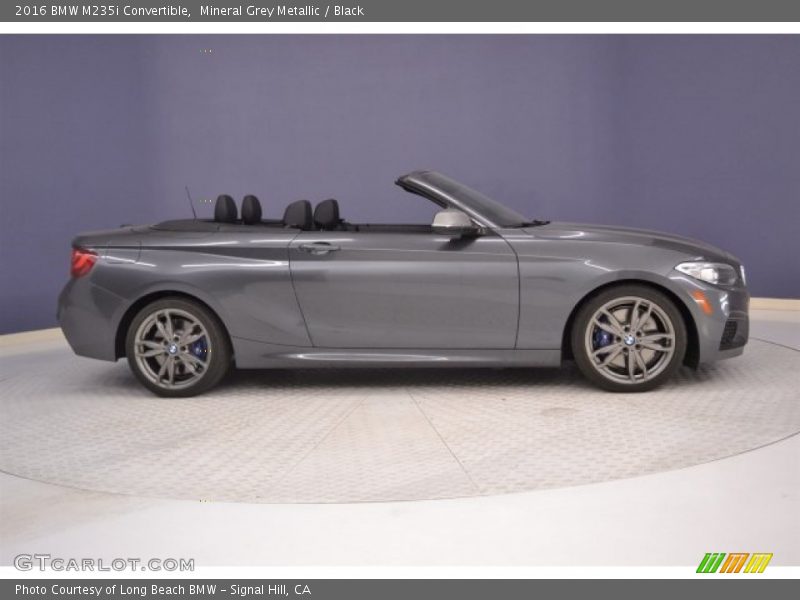 Mineral Grey Metallic / Black 2016 BMW M235i Convertible