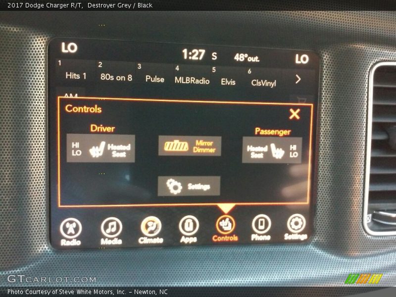 Destroyer Grey / Black 2017 Dodge Charger R/T