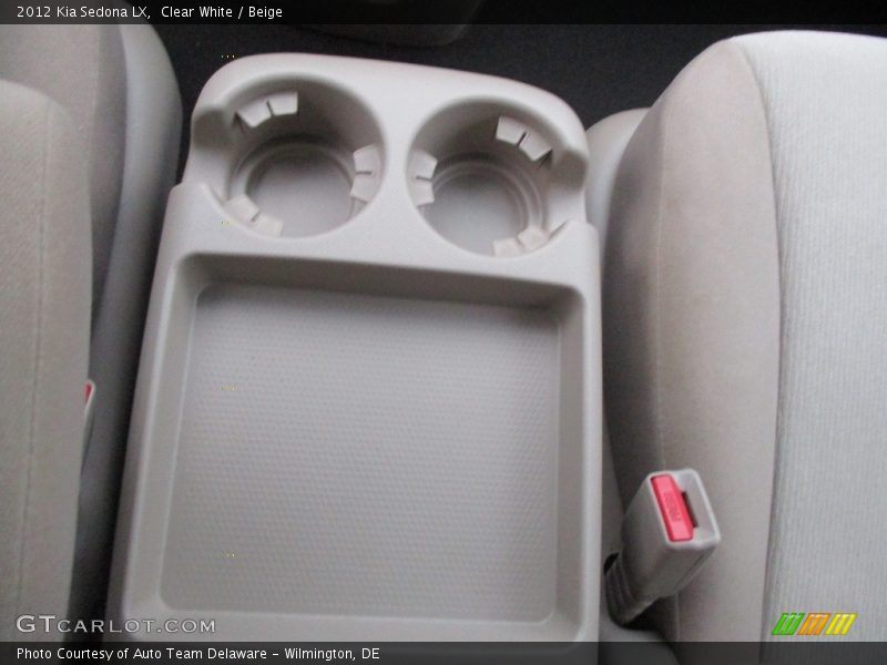 Clear White / Beige 2012 Kia Sedona LX
