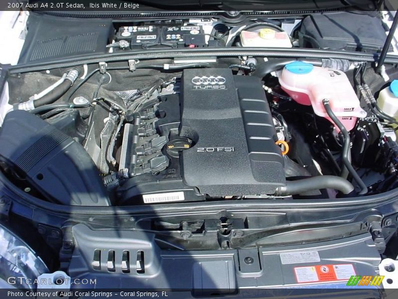 Ibis White / Beige 2007 Audi A4 2.0T Sedan