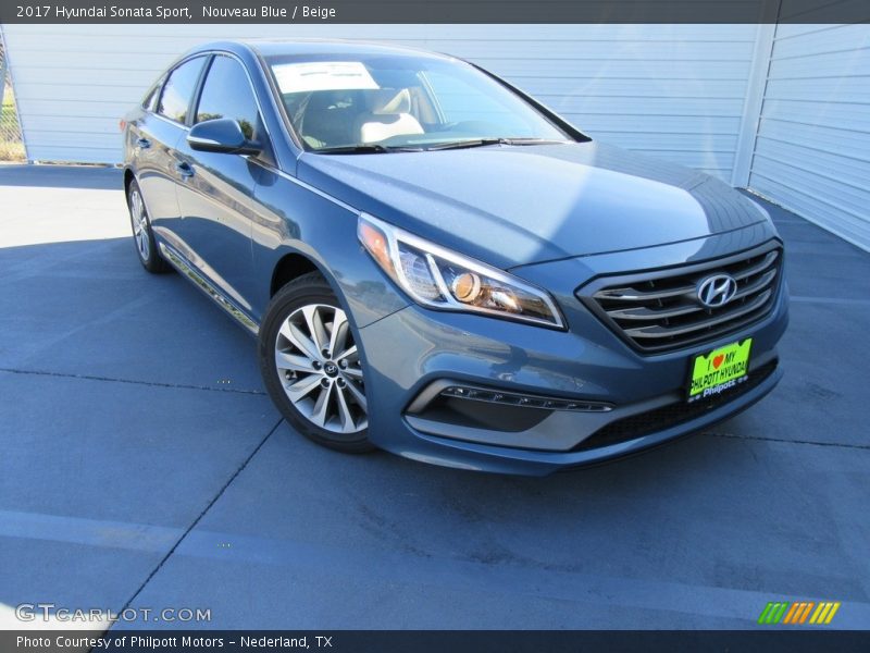 Nouveau Blue / Beige 2017 Hyundai Sonata Sport