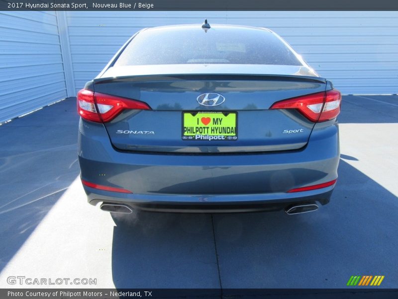 Nouveau Blue / Beige 2017 Hyundai Sonata Sport