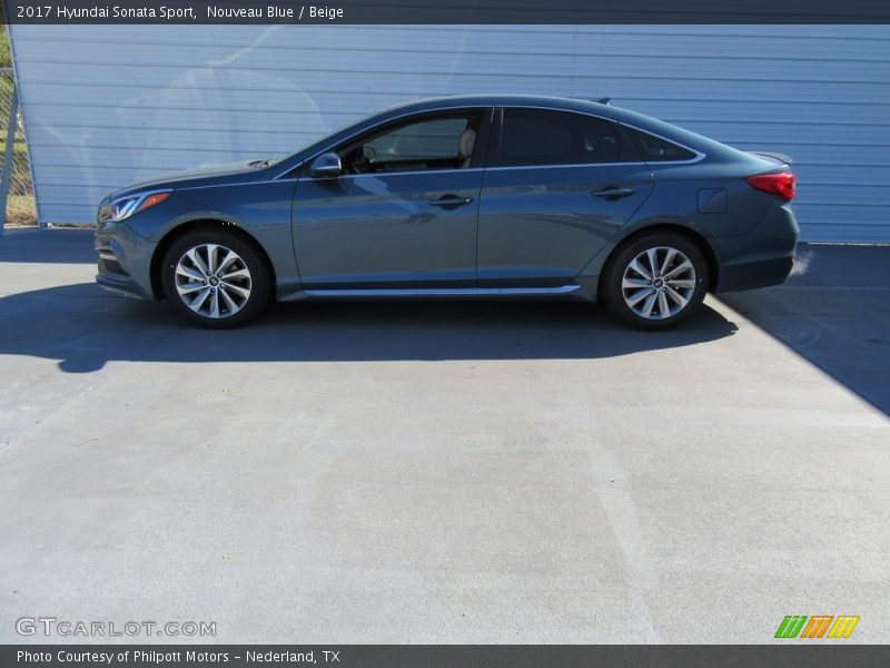 Nouveau Blue / Beige 2017 Hyundai Sonata Sport