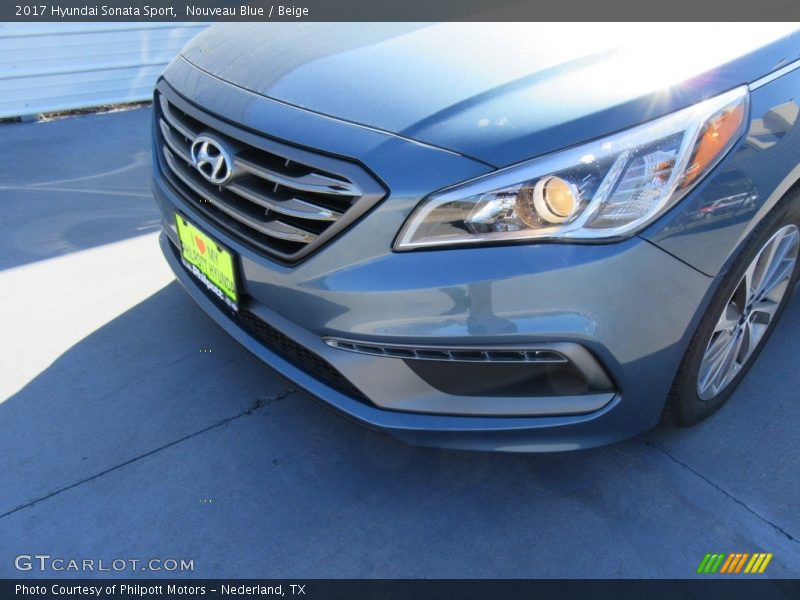 Nouveau Blue / Beige 2017 Hyundai Sonata Sport