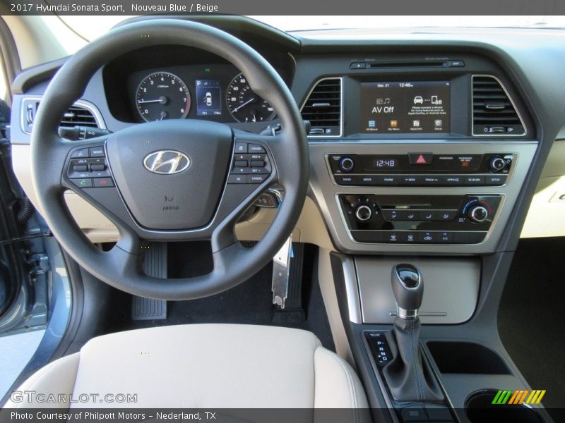 Nouveau Blue / Beige 2017 Hyundai Sonata Sport