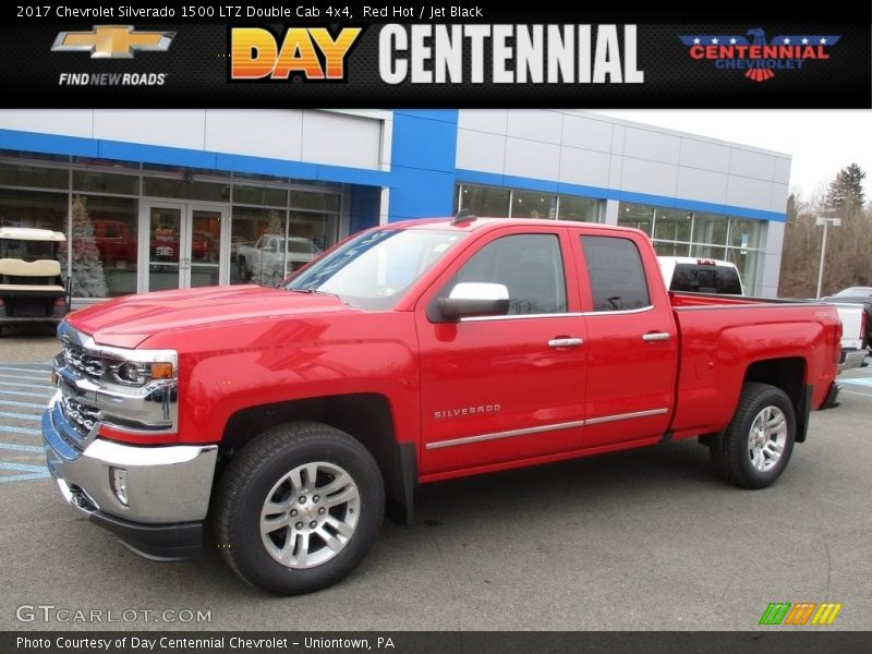 Red Hot / Jet Black 2017 Chevrolet Silverado 1500 LTZ Double Cab 4x4