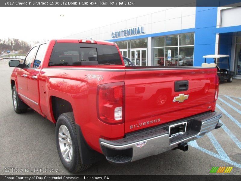 Red Hot / Jet Black 2017 Chevrolet Silverado 1500 LTZ Double Cab 4x4