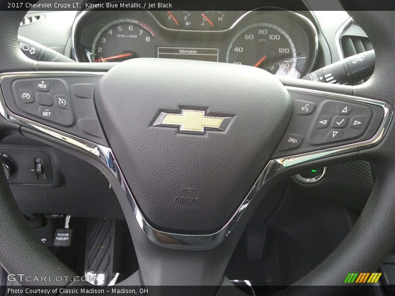 Kinetic Blue Metallic / Jet Black 2017 Chevrolet Cruze LT