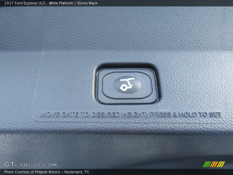 White Platinum / Ebony Black 2017 Ford Explorer XLT