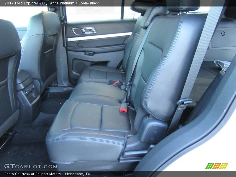 White Platinum / Ebony Black 2017 Ford Explorer XLT