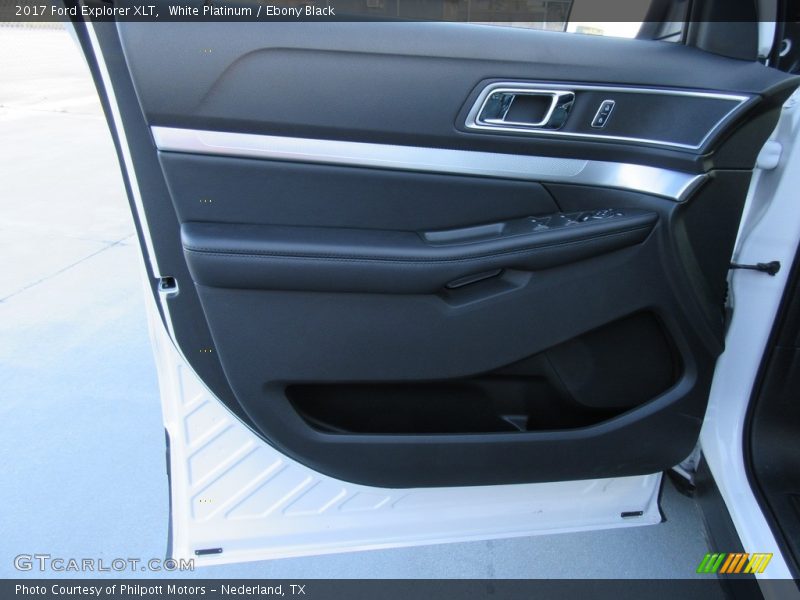 White Platinum / Ebony Black 2017 Ford Explorer XLT