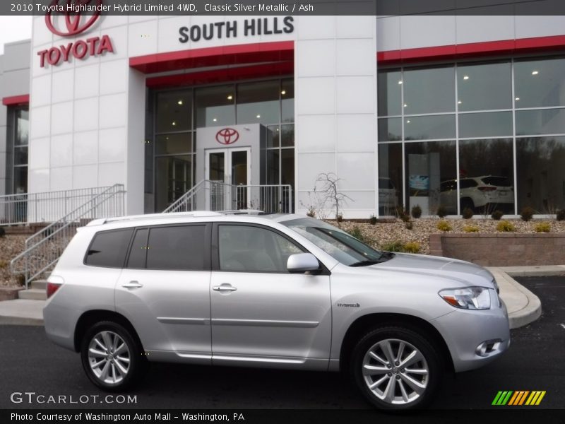Classic Silver Metallic / Ash 2010 Toyota Highlander Hybrid Limited 4WD