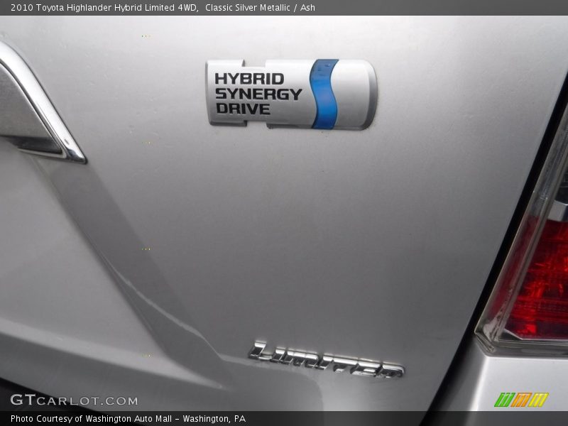 Classic Silver Metallic / Ash 2010 Toyota Highlander Hybrid Limited 4WD