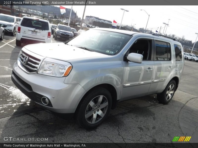 Alabaster Silver Metallic / Black 2015 Honda Pilot Touring 4WD