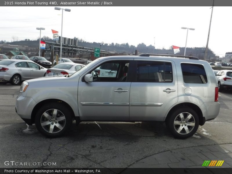 Alabaster Silver Metallic / Black 2015 Honda Pilot Touring 4WD