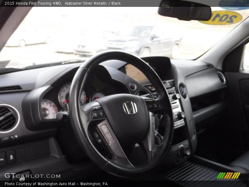 Alabaster Silver Metallic / Black 2015 Honda Pilot Touring 4WD