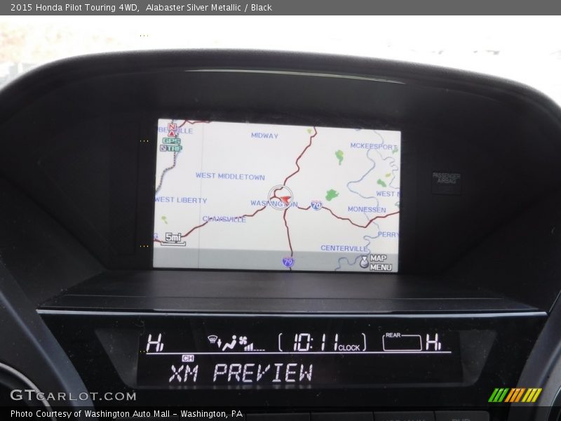 Alabaster Silver Metallic / Black 2015 Honda Pilot Touring 4WD