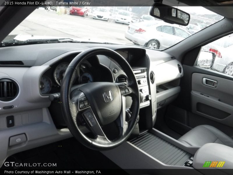 Taffeta White / Gray 2015 Honda Pilot EX-L 4WD