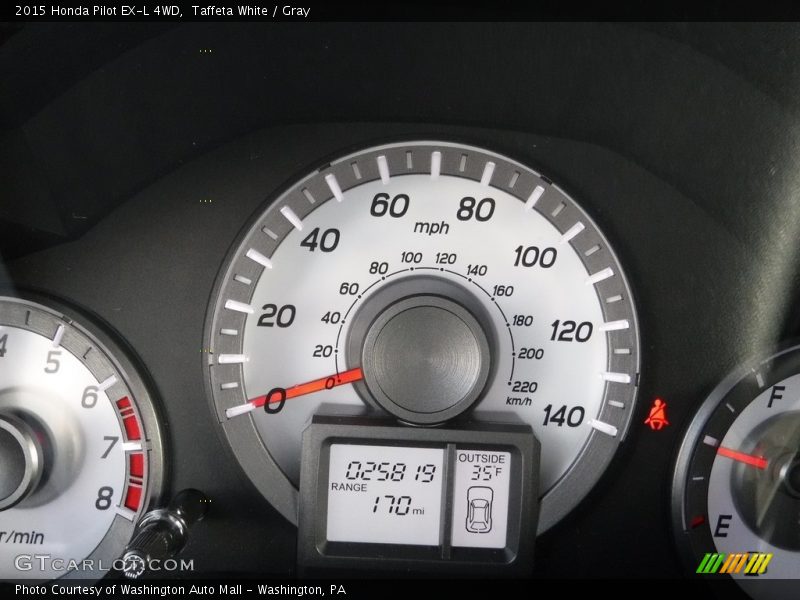 Taffeta White / Gray 2015 Honda Pilot EX-L 4WD