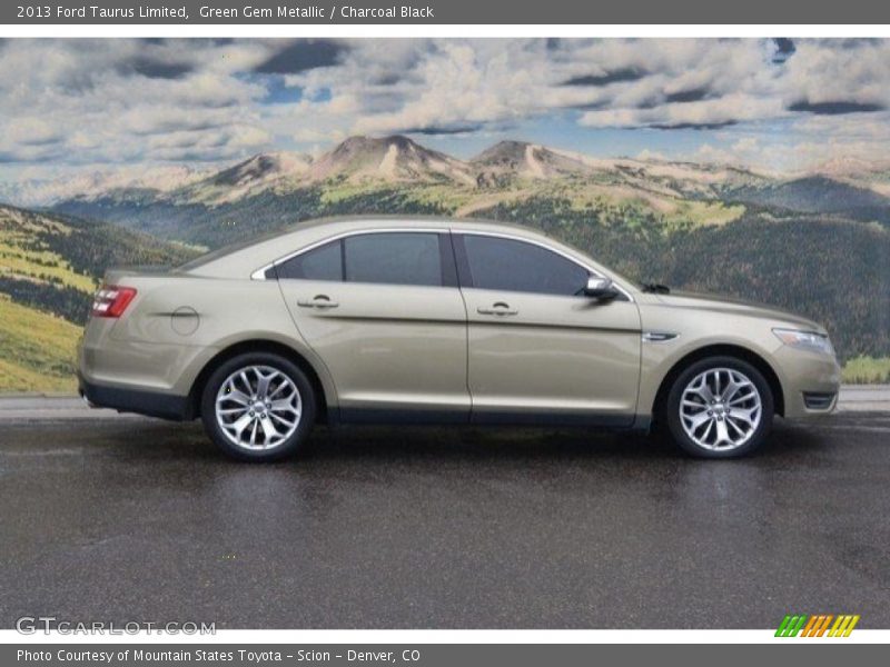 Green Gem Metallic / Charcoal Black 2013 Ford Taurus Limited