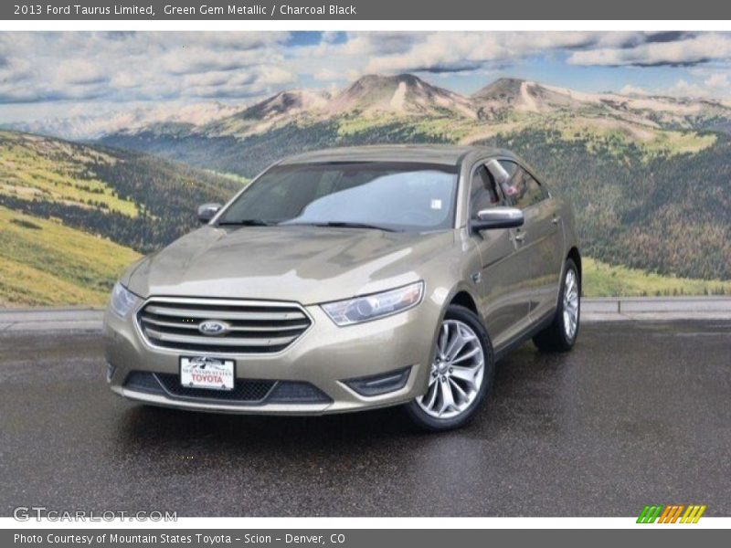 Green Gem Metallic / Charcoal Black 2013 Ford Taurus Limited