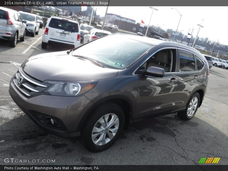 Urban Titanium Metallic / Beige 2014 Honda CR-V EX-L AWD