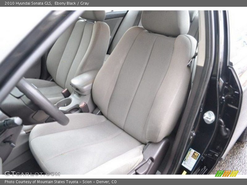 Ebony Black / Gray 2010 Hyundai Sonata GLS