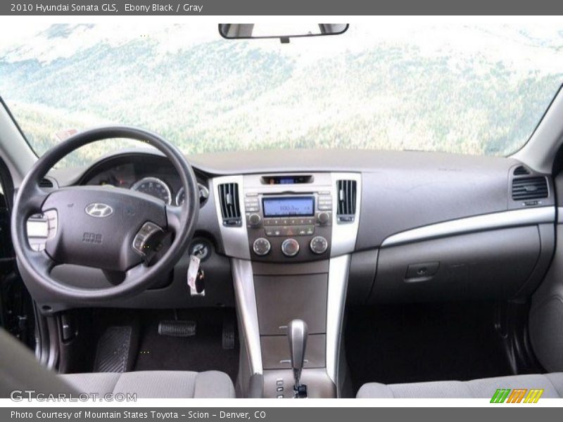 Ebony Black / Gray 2010 Hyundai Sonata GLS