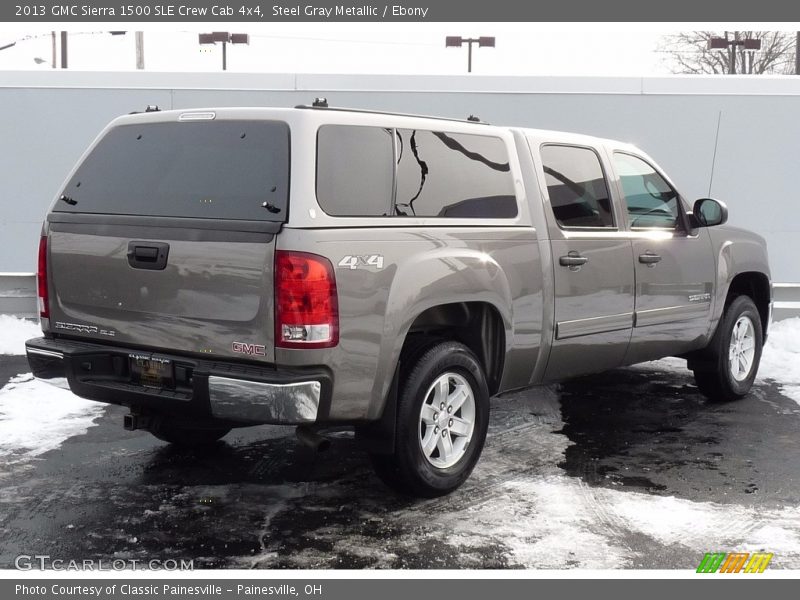 Steel Gray Metallic / Ebony 2013 GMC Sierra 1500 SLE Crew Cab 4x4