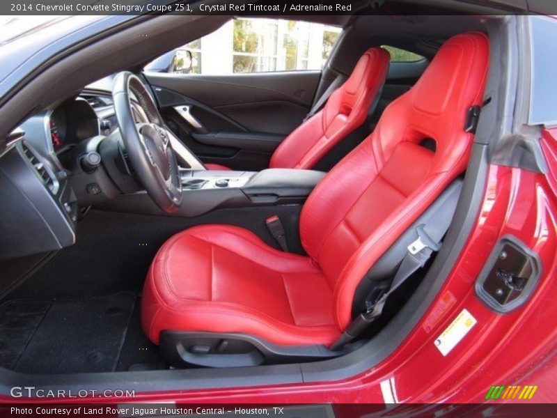 2014 Corvette Stingray Coupe Z51 Adrenaline Red Interior