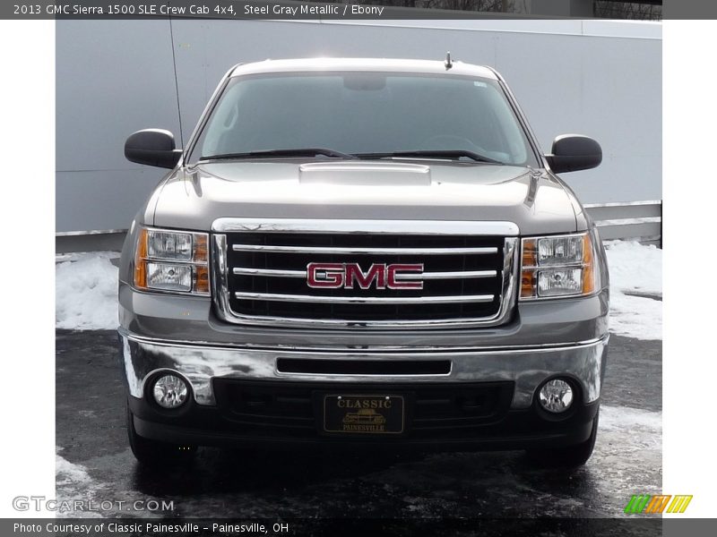 Steel Gray Metallic / Ebony 2013 GMC Sierra 1500 SLE Crew Cab 4x4