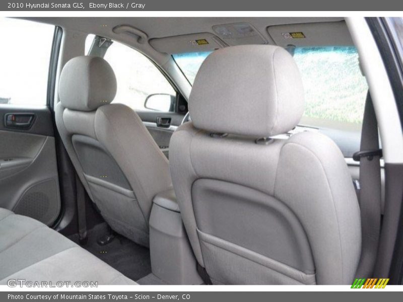 Ebony Black / Gray 2010 Hyundai Sonata GLS