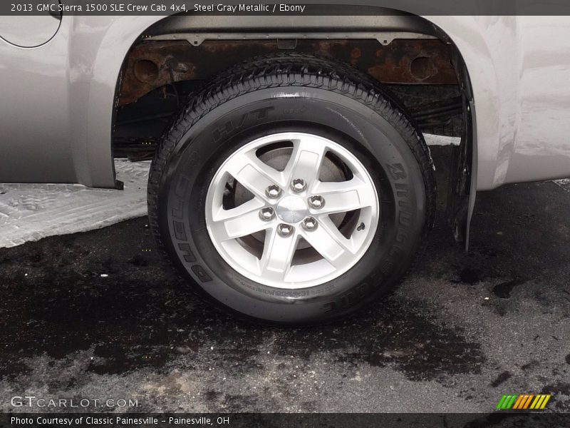 Steel Gray Metallic / Ebony 2013 GMC Sierra 1500 SLE Crew Cab 4x4
