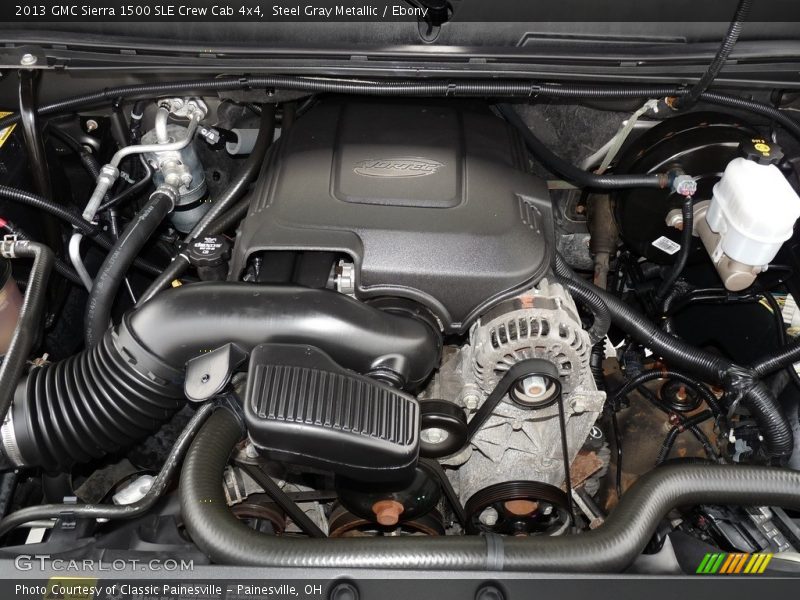 Steel Gray Metallic / Ebony 2013 GMC Sierra 1500 SLE Crew Cab 4x4