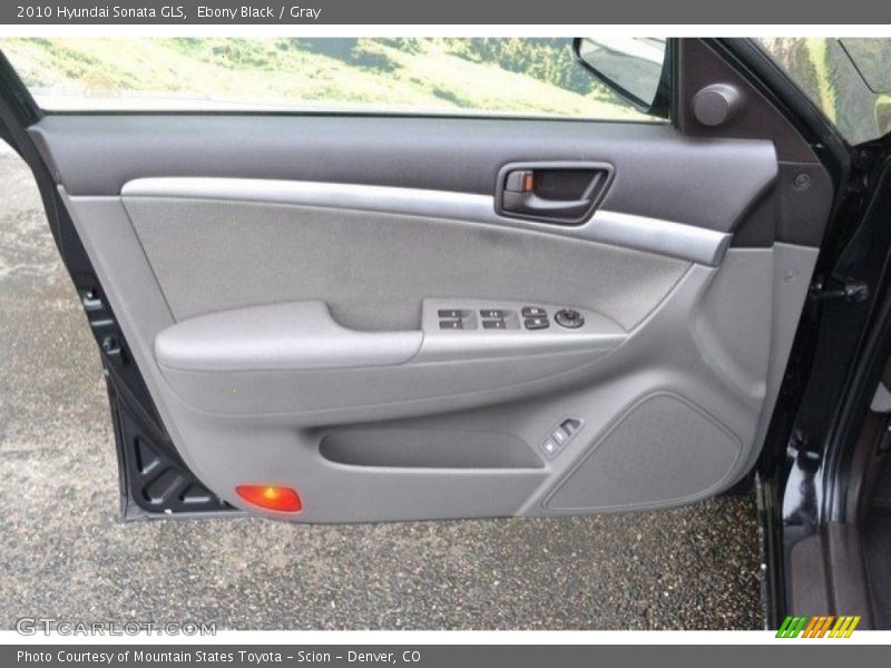 Ebony Black / Gray 2010 Hyundai Sonata GLS