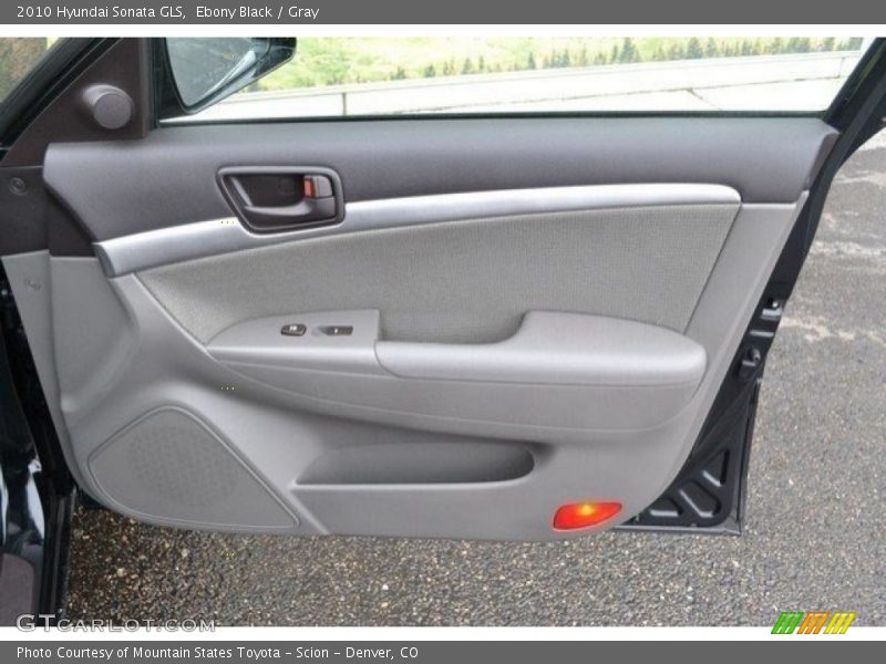 Ebony Black / Gray 2010 Hyundai Sonata GLS