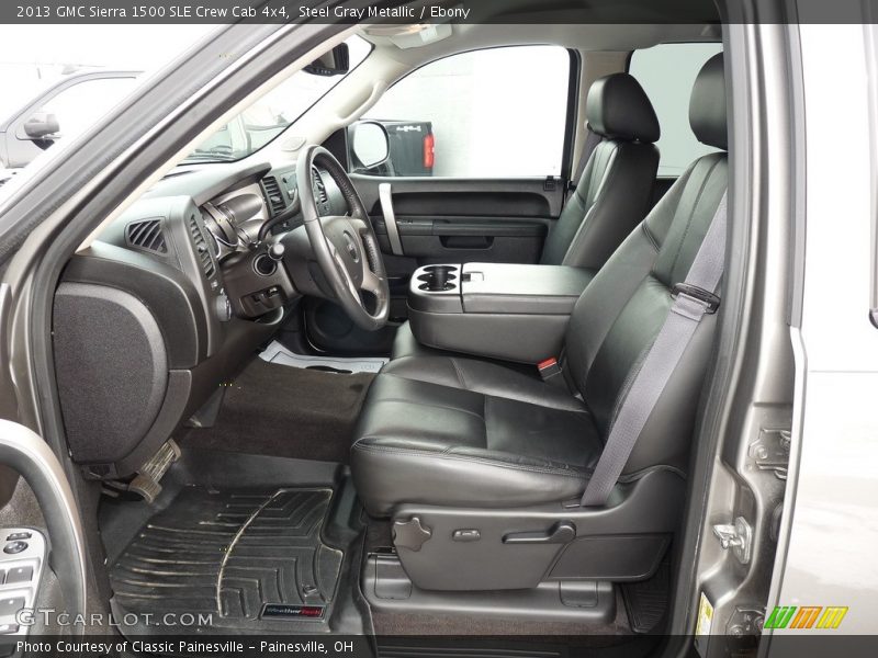 Steel Gray Metallic / Ebony 2013 GMC Sierra 1500 SLE Crew Cab 4x4