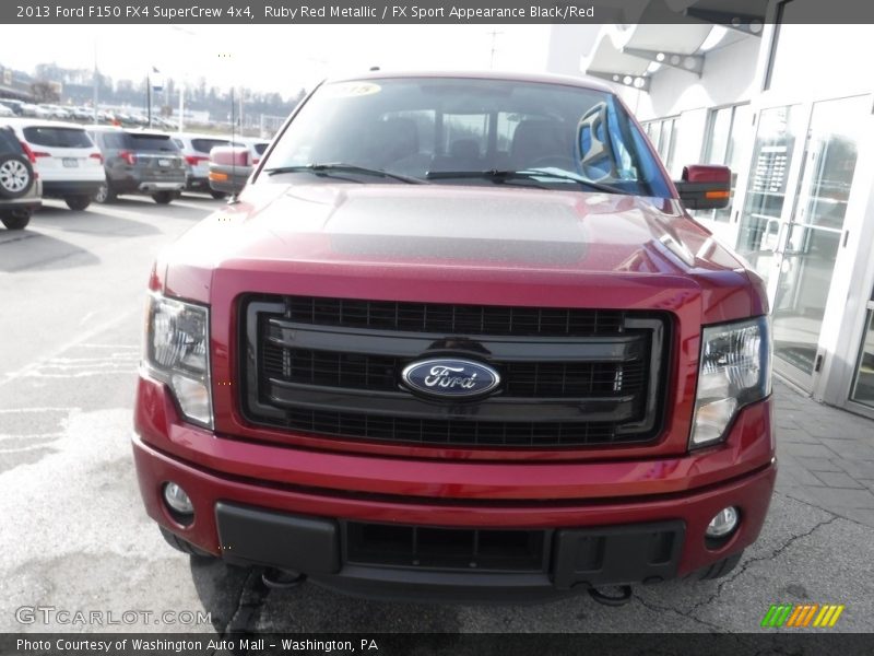 Ruby Red Metallic / FX Sport Appearance Black/Red 2013 Ford F150 FX4 SuperCrew 4x4