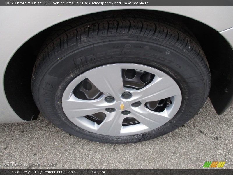 Silver Ice Metallic / Dark Atmosphere/Medium Atmosphere 2017 Chevrolet Cruze LS